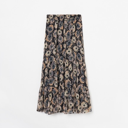 DEVEAUX PRINT GATHERED SKIRT