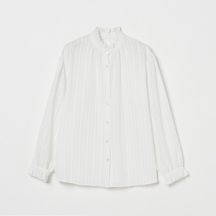 RACE FRILL COLLAR BLOUSE