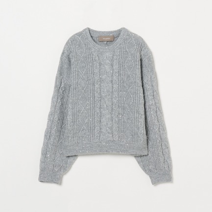 CABLE SPANGLE KNIT