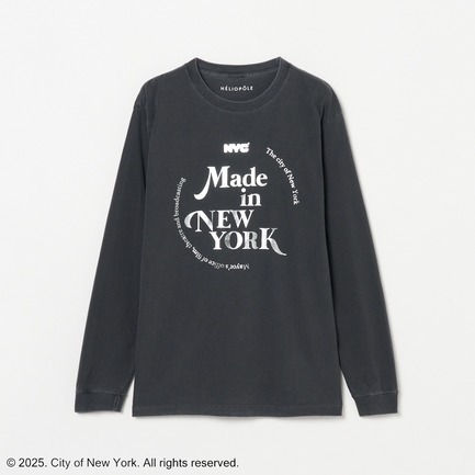 NYC METALIC PRINT L/S T-SHIRT