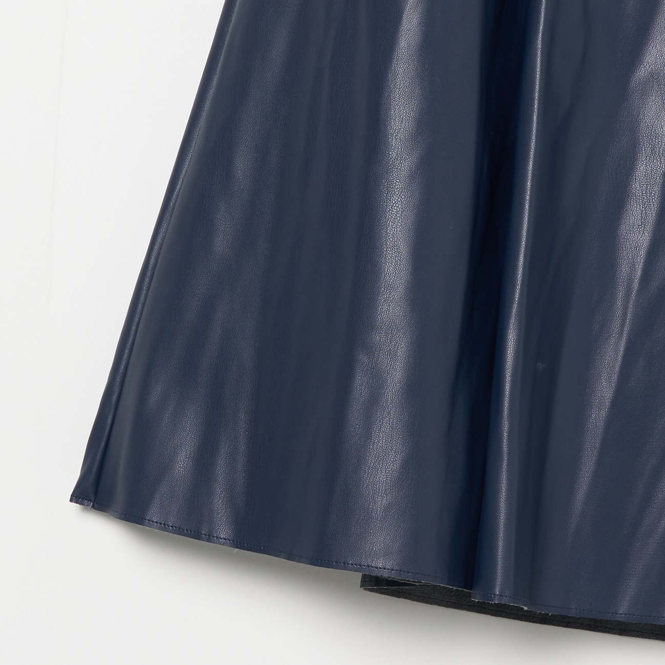 ECO LEATHER FLARE SKIRT 詳細画像 ブルー 4