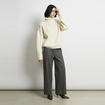 W-SIDED BRUSHED EASY  PANTs 詳細画像 ミディアムグレー 14