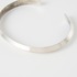 silver smooth beveled bracele 詳細画像