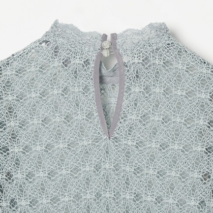 SCALLOP LACE BLOUSE 詳細画像 ライトグレー 3