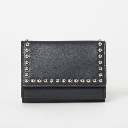 FOLD WALLET WITH STUDS 詳細画像 ブラック 1