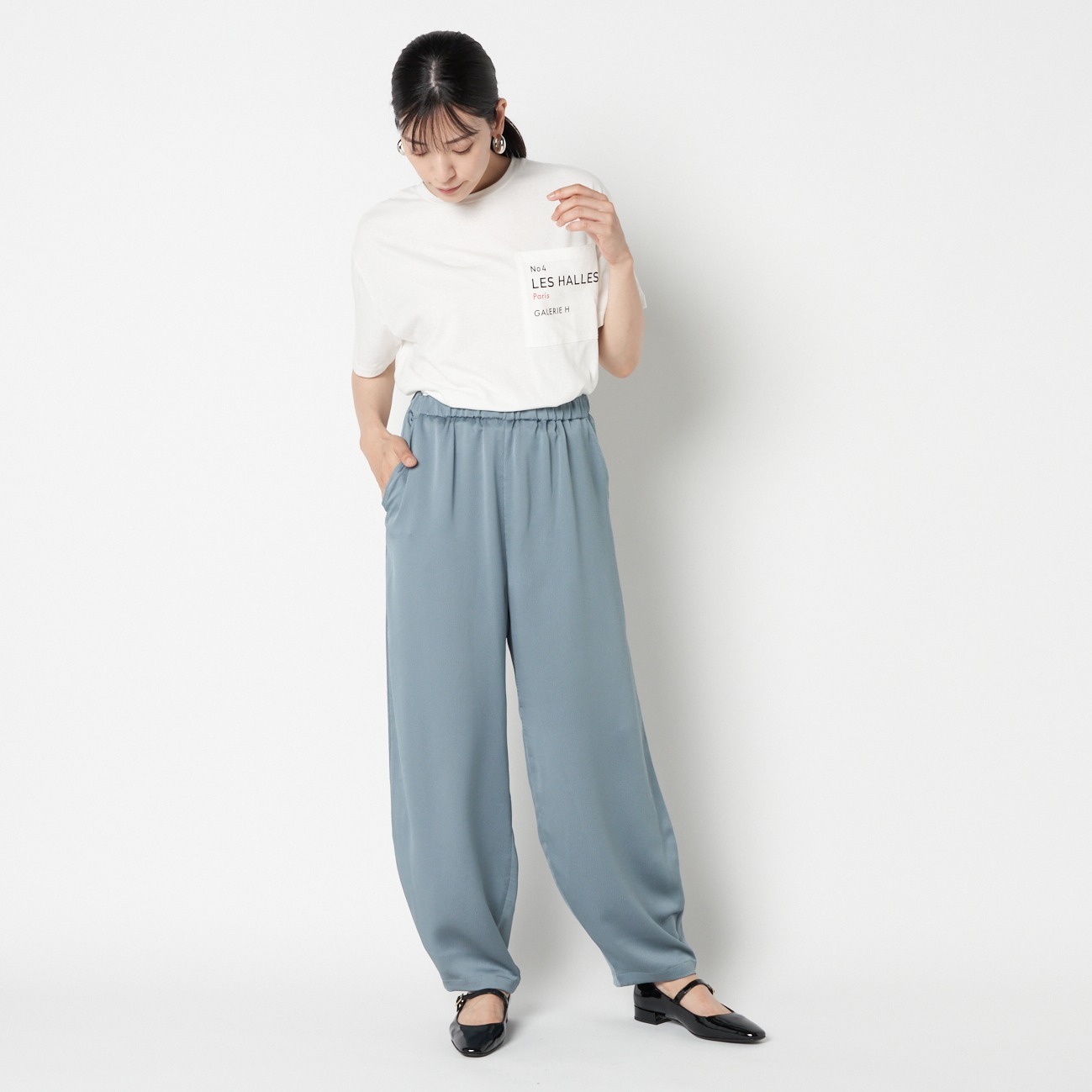 HAMMER SATEN PANTS 詳細画像 ブルー 8