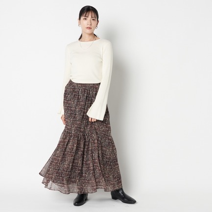 DEVEAUX PRINT SKIRT 詳細画像 レッド 7