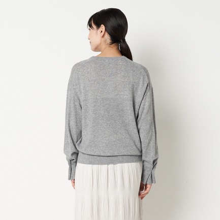 BUTTON SLEEVE KNIT 詳細画像 ミディアムグレー 8