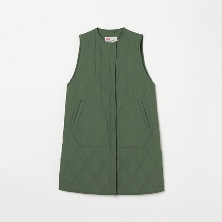 HAWICK  QUILTED LONG VEST 詳細画像 カーキ 1
