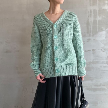 MIX YARN VN CARDIGAN 詳細画像 スカイブルー 4