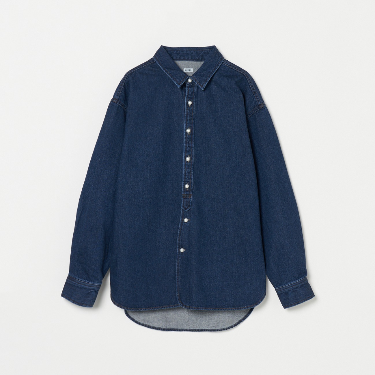 DENIM PEARL BUTTONS SHIRT 詳細画像 ダークブルー 1