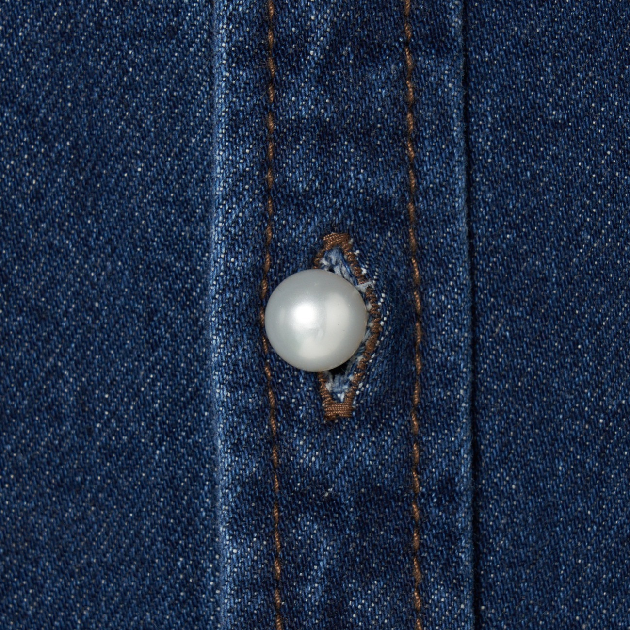 DENIM PEARL BUTTONS SHIRT 詳細画像 ダークブルー 4