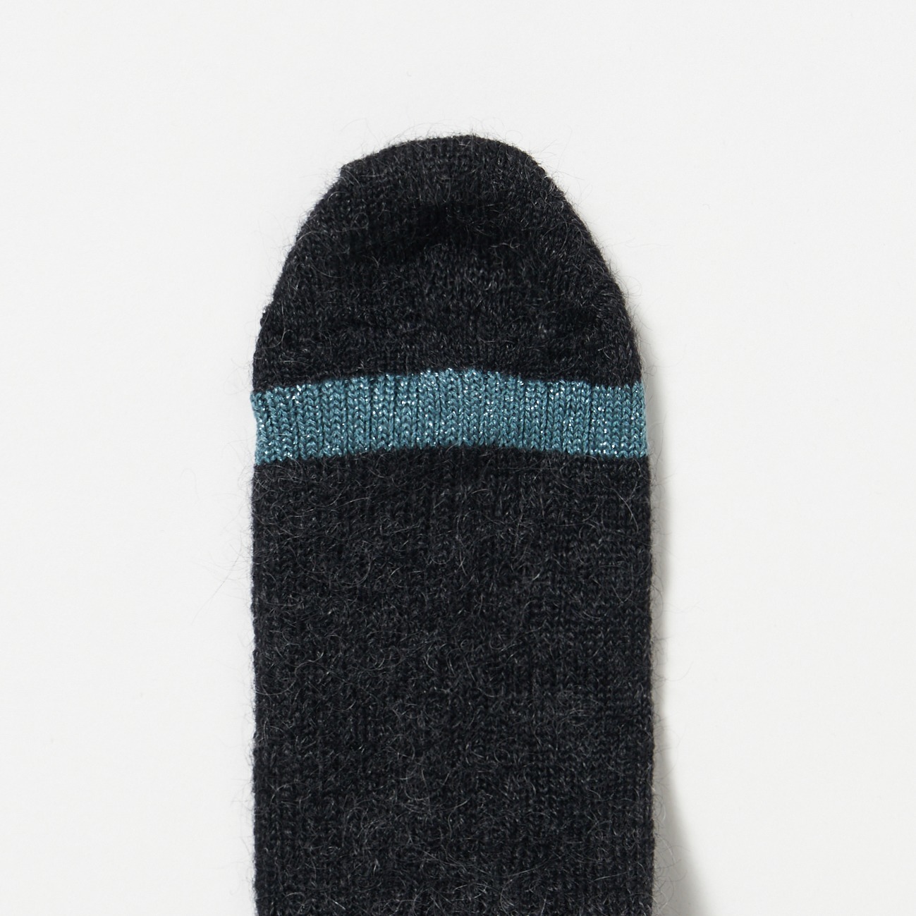 MOHAIR LINE SOCKS 詳細画像 チャコールグレー 1