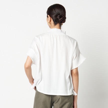 SHIRRING BLOUSE 詳細画像 ホワイト 3