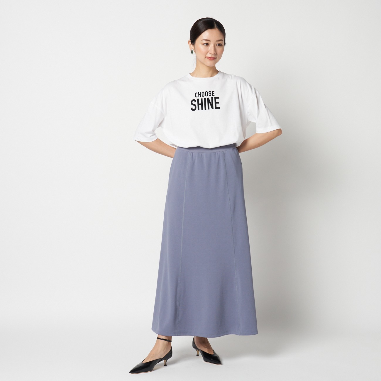 SWEAT A LINE SKIRT 詳細画像 ブルー 5