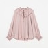 SATIN RUFFLES BLOUSE 詳細画像