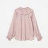 SATIN RUFFLES BLOUSE 詳細画像