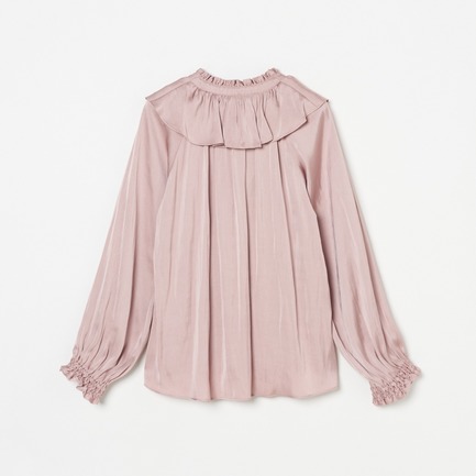 SATIN RUFFLES BLOUSE 詳細画像 ピンク 1