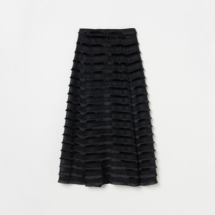 FRINGE FLARE SKIRT 詳細画像 ブラック 1