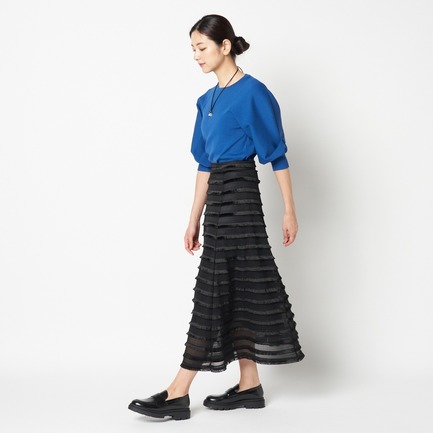 FRINGE FLARE SKIRT 詳細画像 ブラック 10