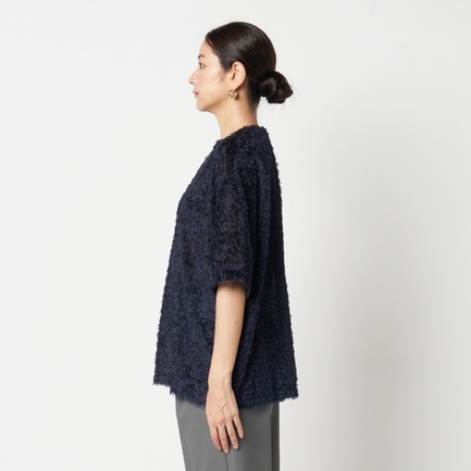 JACQUARD TEE BLOUSE 詳細画像 ネイビー 7