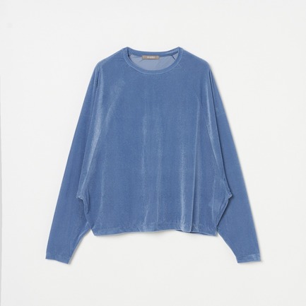 VELOUR RAGLAN SLEEVE PULLOVER