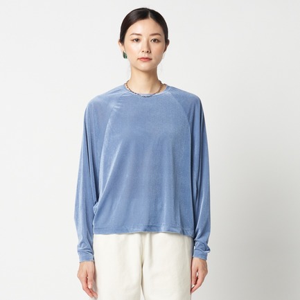 VELOUR RAGLAN SLEEVE PULLOVER 詳細画像 スカイブルー 6