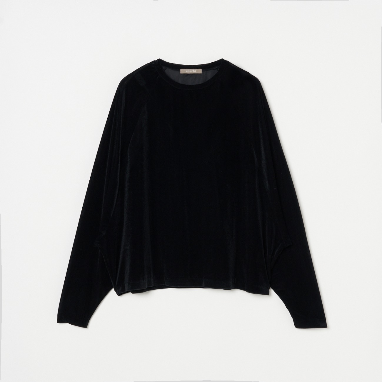 VELOUR RAGLAN SLEEVE PULLOVER 詳細画像 ブラック 1