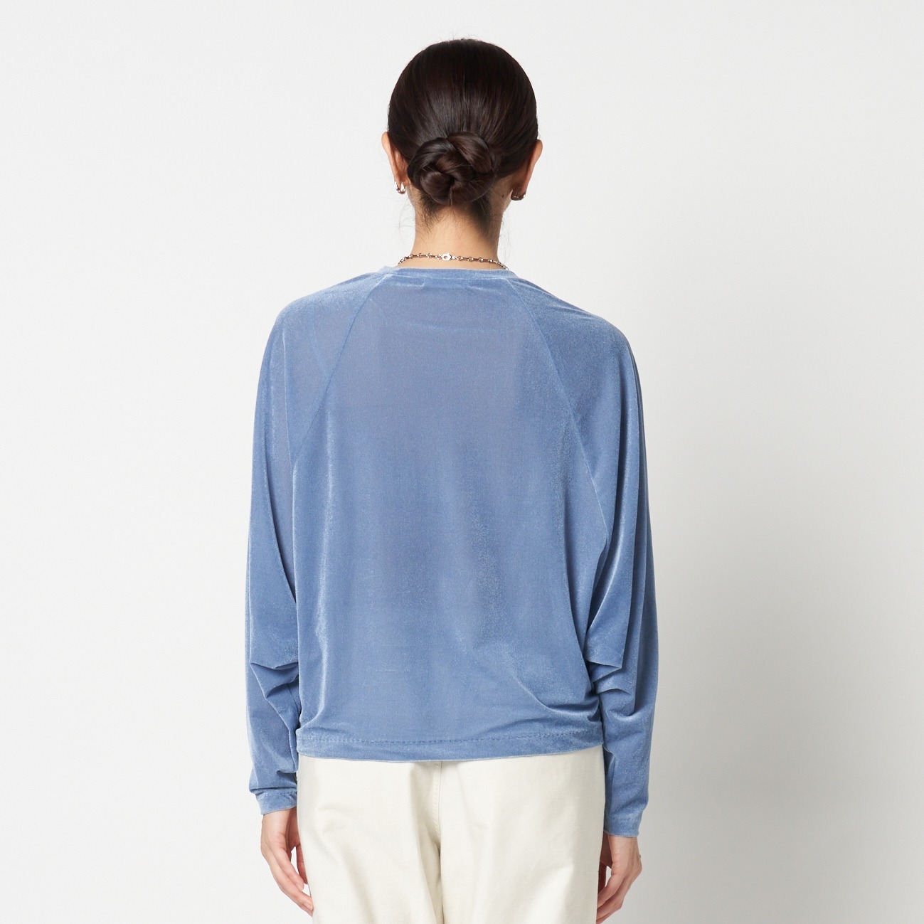 VELOUR RAGLAN SLEEVE PULLOVER 詳細画像 スカイブルー 8