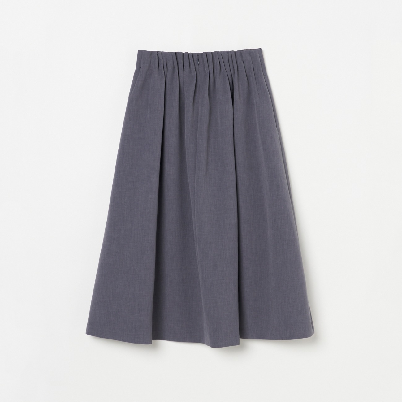 HIGH WAIST RANDOM TUCK SKIRT 詳細画像 ミディアムグレー 1