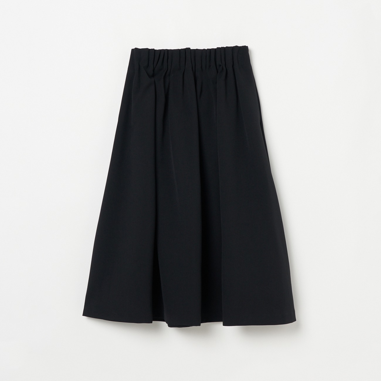 HIGH WAIST RANDOM TUCK SKIRT 詳細画像 ブラック 1