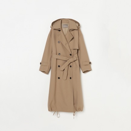 HOODED TRENCH COAT