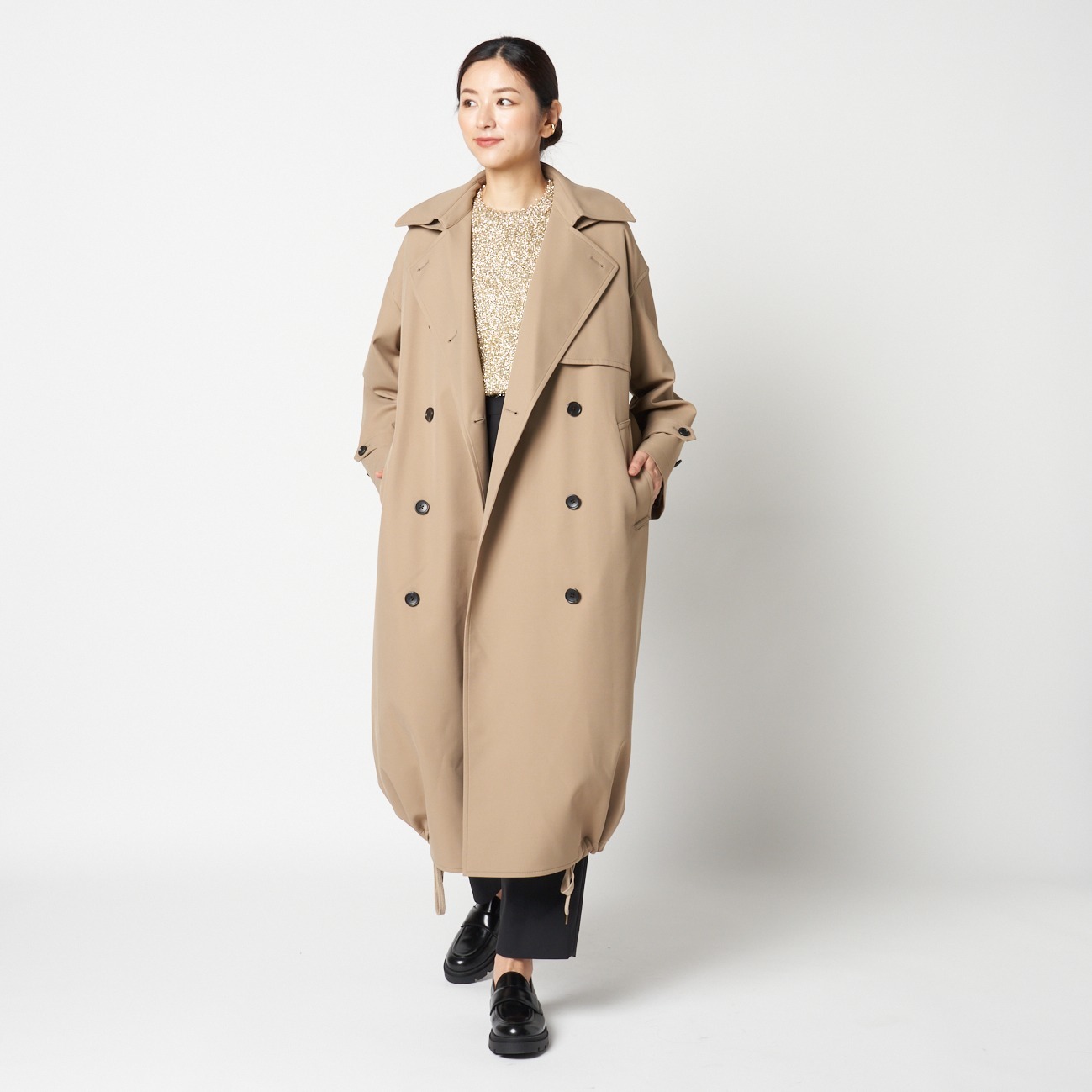 HOODED TRENCH COAT 詳細画像 ベージュ 13