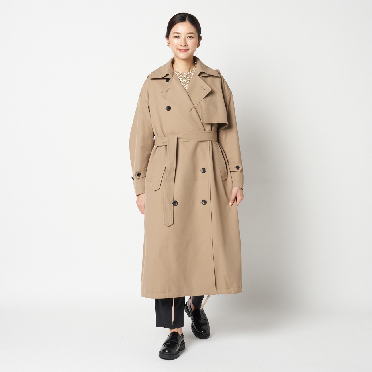 HOODED TRENCH COAT 詳細画像 ベージュ 14