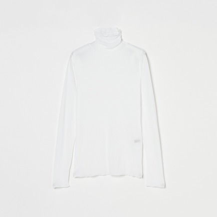 【smooth skin series】SHEER RIB JERSEY TURTLE