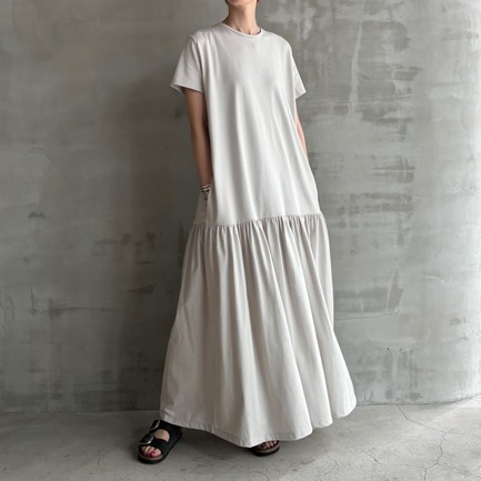 COTTON JERSEY DRESS 詳細画像 ライトグレー 1