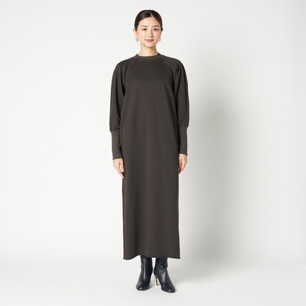 LONG RIB SWEAT DRESS 詳細画像 チャコールグレー 6