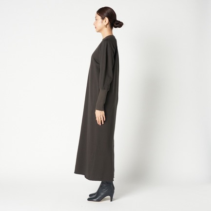 LONG RIB SWEAT DRESS 詳細画像 チャコールグレー 7