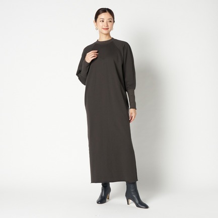 LONG RIB SWEAT DRESS 詳細画像 チャコールグレー 9