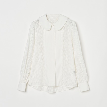 ROUND COLLAR RACE BLOUSE