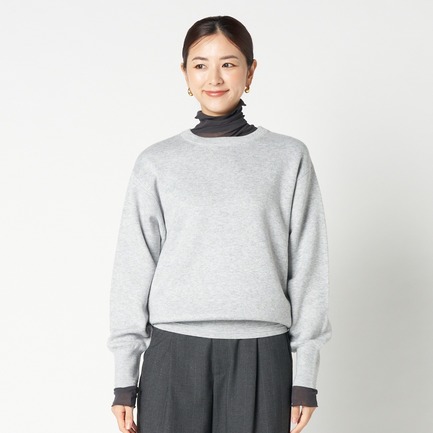 CREW NECK KNIT 詳細画像 ミディアムグレー 1