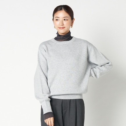 CREW NECK KNIT 詳細画像 ミディアムグレー 4