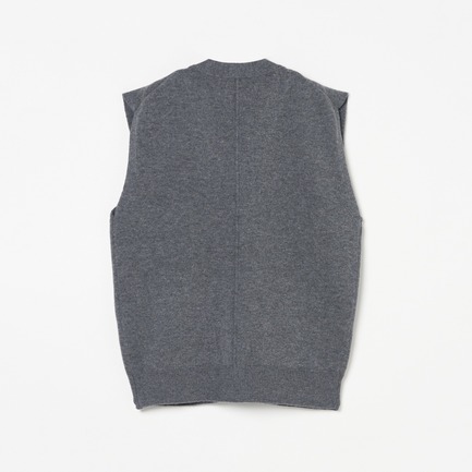 V NECK KNIT VEST 詳細画像 ミディアムグレー 1