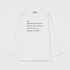 LONG SLEEVE TEE 詳細画像