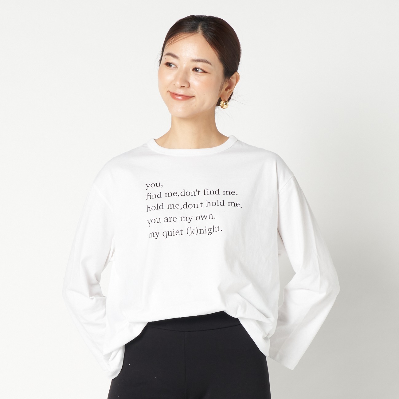 LONG SLEEVE TEE 詳細画像 ホワイト 4