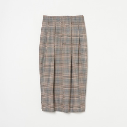 CHECK COCOON SKIRT