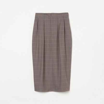 CHECK COCOON SKIRT