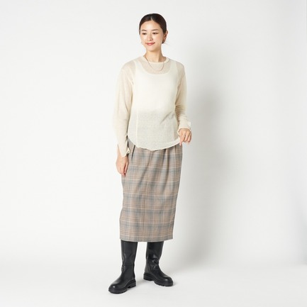 WOOL LACY JACQURD PULLOVER 詳細画像 アイボリー 10