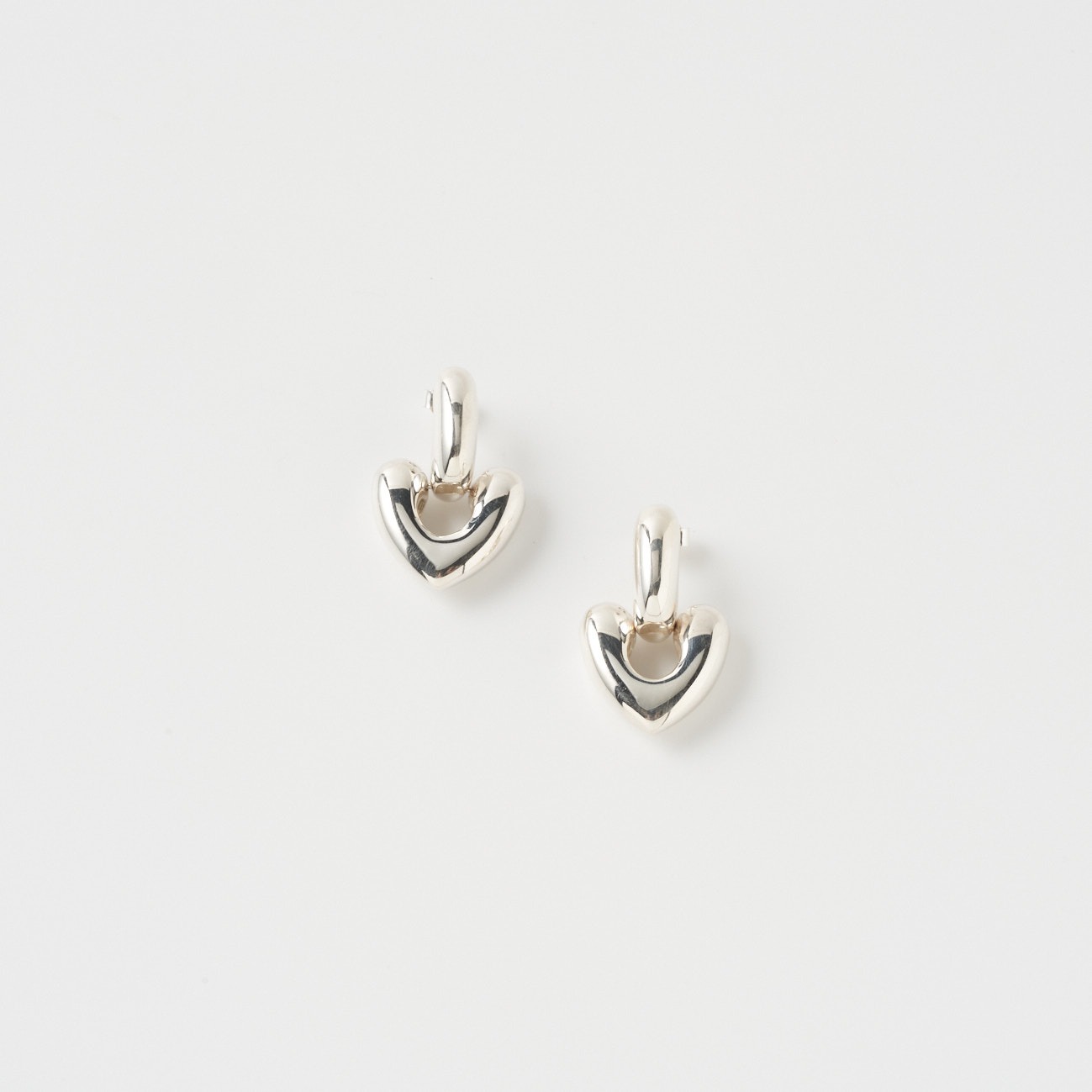 HEART DROP EARRINGS 詳細画像 シルバー 1