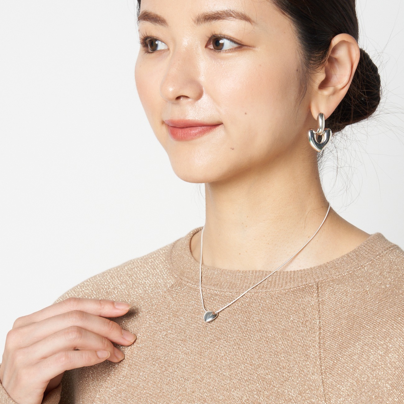 HEART DROP EARRINGS 詳細画像 シルバー 7